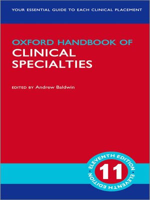 cover image of Oxford Handbook of Clinical Specialties
